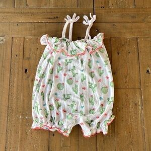 Mudpie cactus print bamboo romper